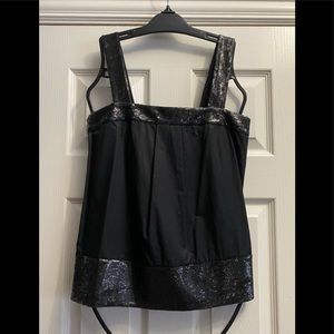 Y2K Vintage THEORY Sequin Party Cocktail Tank Top